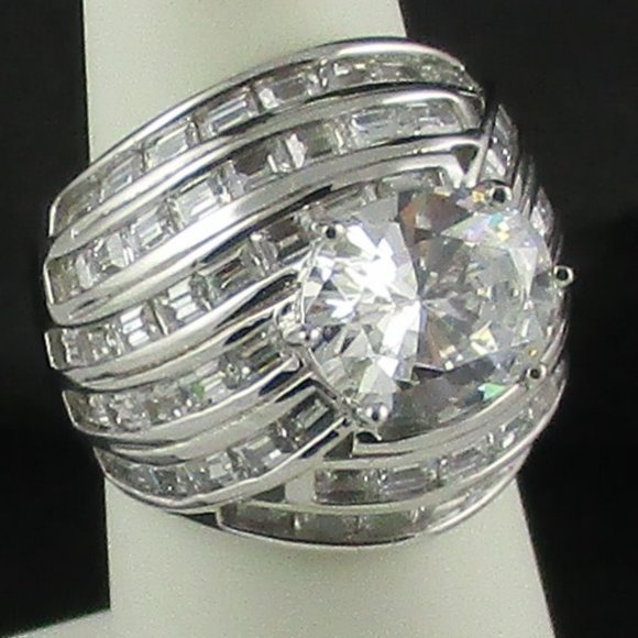 Jean Dousset 7.36ct Crisscross Dome Ring - Picture 5 of 8